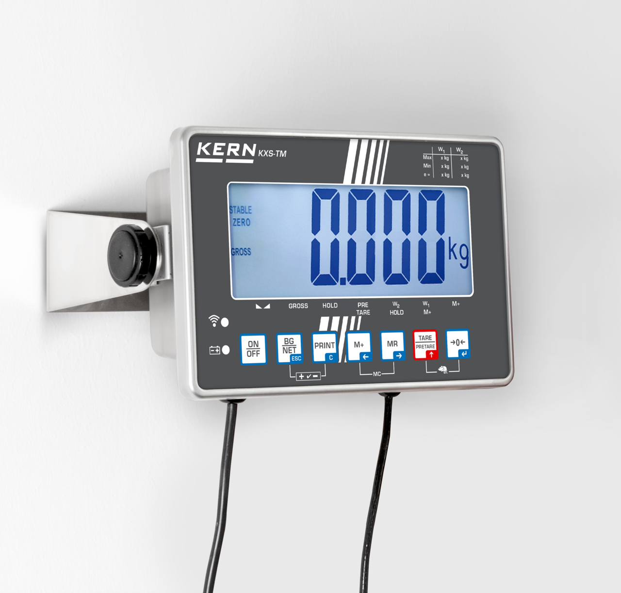 Plateauweegschaal met RVS-afleesinrichting KERN IXS 100K-2LM - Afbeelding 3