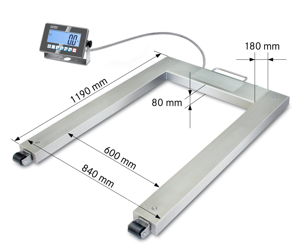 IoT-Line Palletweegschaal KERN UXC 600K-1M - Afbeelding 2