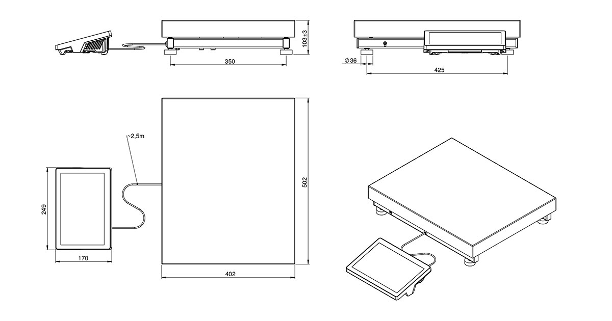 CY10.300.C2.K.M3 Multifunctional Scale - Afbeelding 2